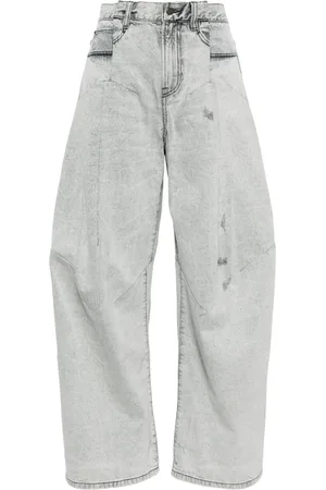 JNBY Wide-leg cotton jeans