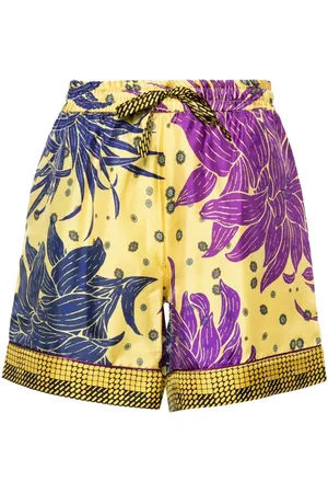PIERRE-LOUIS MASCIA Aloe silk shorts