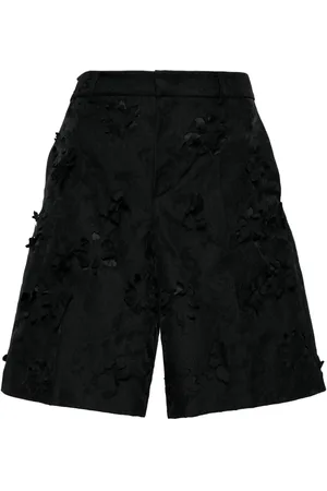 JNBY Floral-appliqué knee-length shorts