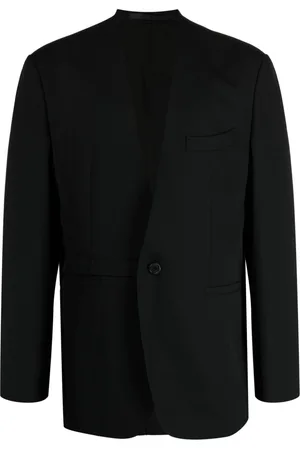 SONGZIO Asymmetric collarless blazer