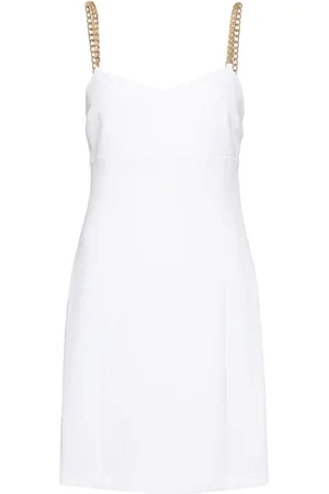 Michael Kors Embellished crepe slip dress