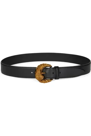 Etro Embossed-buckle leather belt