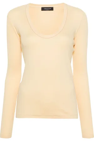 Fabiana Filippi Beaded-trim ribbed T-shirt