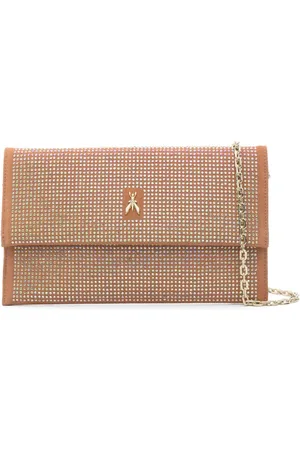 Patrizia Pepe Rhinestone-embellished clutch bag