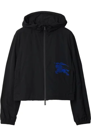 Burberry EKD-embroidered cropped jacket