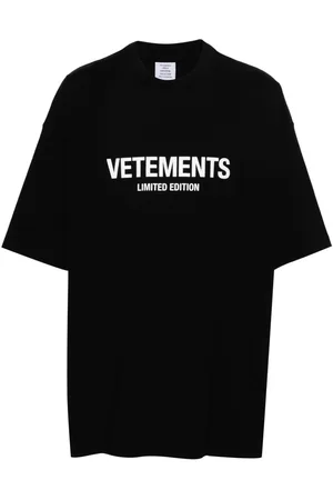 Vetements Logo-print cotton T-shirt