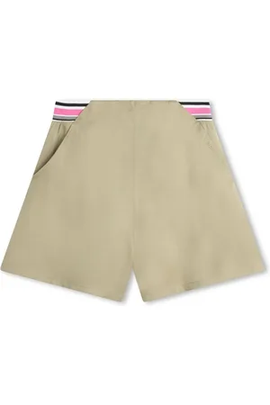 Karl Lagerfeld Stripe-detail elasticated-waist shorts