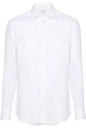 LOW BRAND Long-sleeve linen shirt