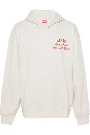 Kenzo Drawn Varsity embroidered-logo hoodie