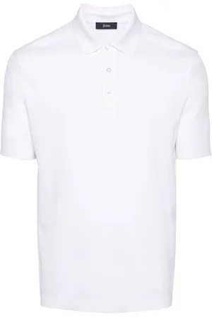 HERNO Knitted cotton polo shirt