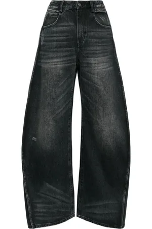 JNBY Side-stripe wide-leg jeans