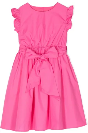 Kindred Kenzie bow-detail cotton-poplin dress