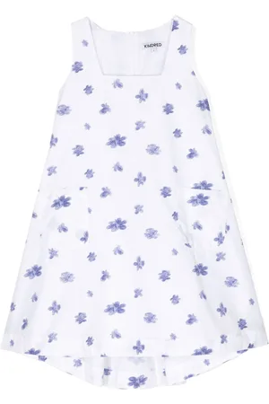 Kindred Scribble Cloud-print cotton dress