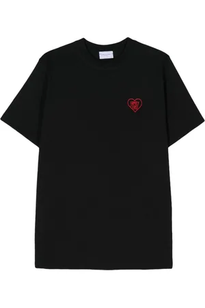 Family First Embroidered-logo cotton T-shirt