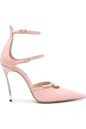 Casadei 105mm patent leather pumps