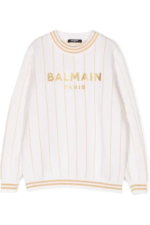 Balmain Logo-print knitted jumper