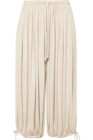Totême Gathered jersey trousers