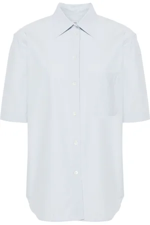 Totême Short-sleeve poplin shirt