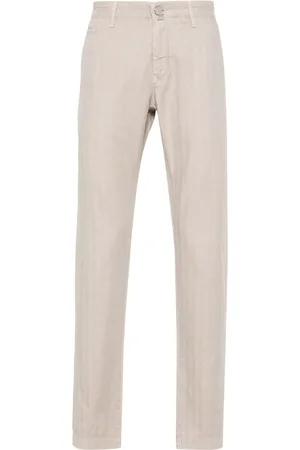 Jacob Cohen Logo-patch slim-fit trousers