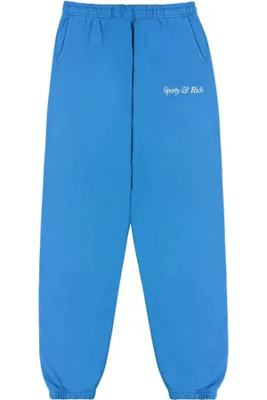Sporty & Rich Logo-print cotton track pants