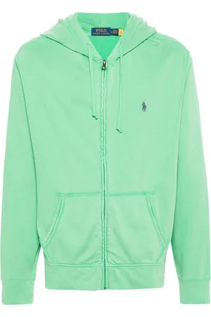 Ralph Lauren Polo-Pony-motif zipped hoodie