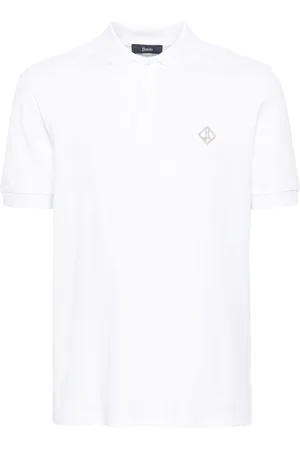 HERNO Logo-embroidered piqué polo shirt
