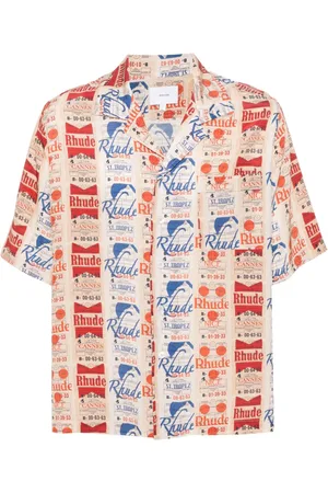Rhude Voyage de silk shirt