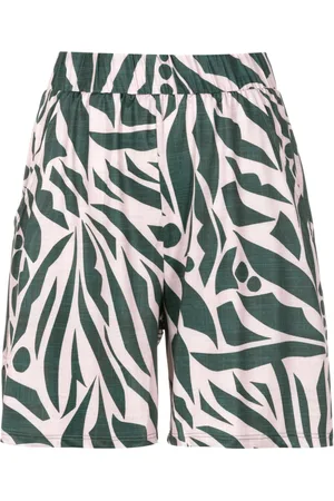 Lygia & Nanny Graphic-print high-waist shorts