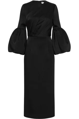 Rebecca Vallance Augustine puff-sleeve midi dress