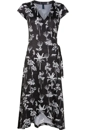 Lygia & Nanny Falcao V-neck midi dress