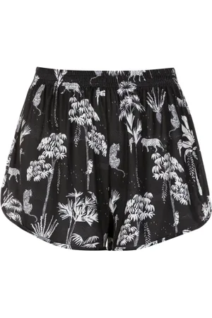 Lygia & Nanny Lee botanical-print mini shorts
