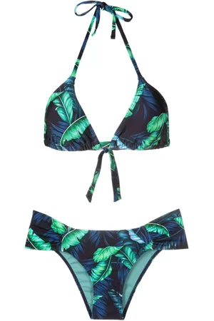 Lygia & Nanny Vicky leaf-print bikini