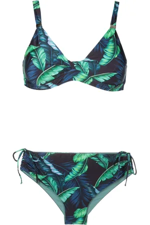 Lygia & Nanny Marcela leaf-print bikini