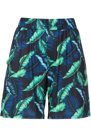 Lygia & Nanny Iara leaf-print mini shorts