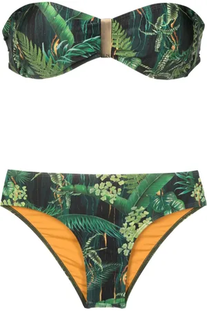 Lygia & Nanny Ester leaf-print bikini