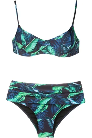 Lygia & Nanny Liliane leaf-print bikini