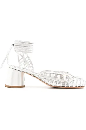 Sarah Chofakian Lilibet 55mm leather pumps