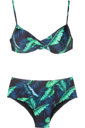 Lygia & Nanny Verônica leaf-print bikini