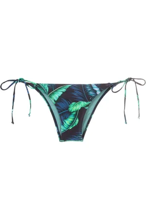 Lygia & Nanny Thai leaf-print bikini bottoms