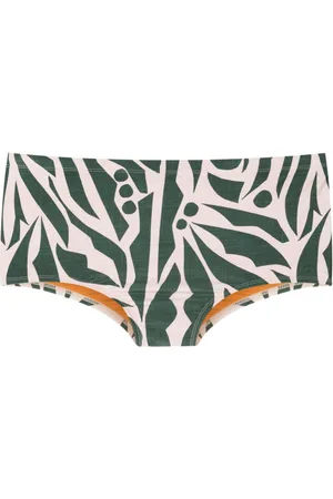 Lygia & Nanny Copacabana leaf-print swimming trunks