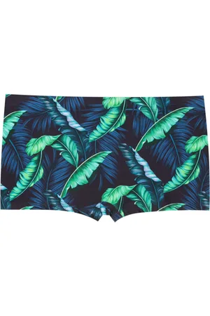 Lygia & Nanny Tijuca leaf-print swimming trunks