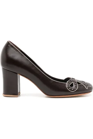 Sarah Chofakian Audrey 55mm leather pumps