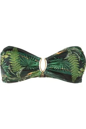 Lygia & Nanny Mika leaf-print bikini top