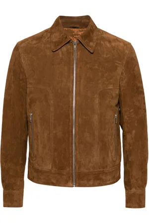 Fursac Long-sleeve suede jacket