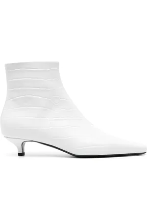 Totême Crocodile-embossed leather boots