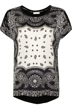 Liu Jo Paisley-print satin T-shirt