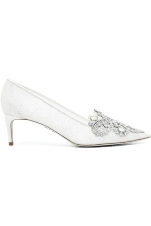 RENE CAOVILLA Veneziana 60mm lace pumps