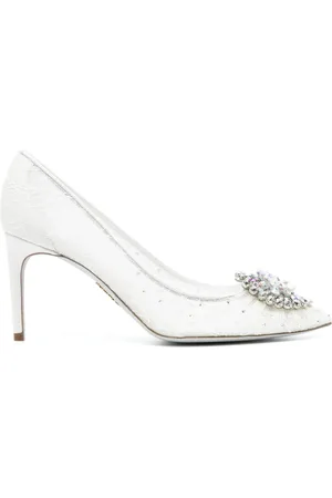 RENE CAOVILLA Cinderella 65mm lace pumps