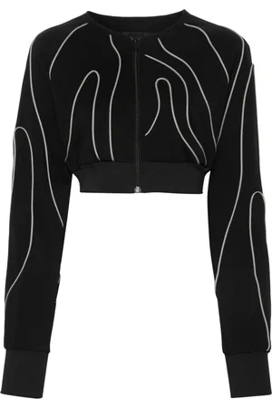 Y-3 Piping-detail cropped jacket