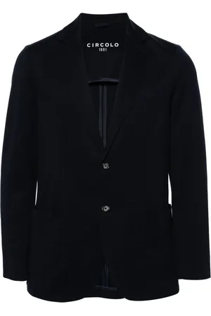 Circolo Single-breasted piqué blazer